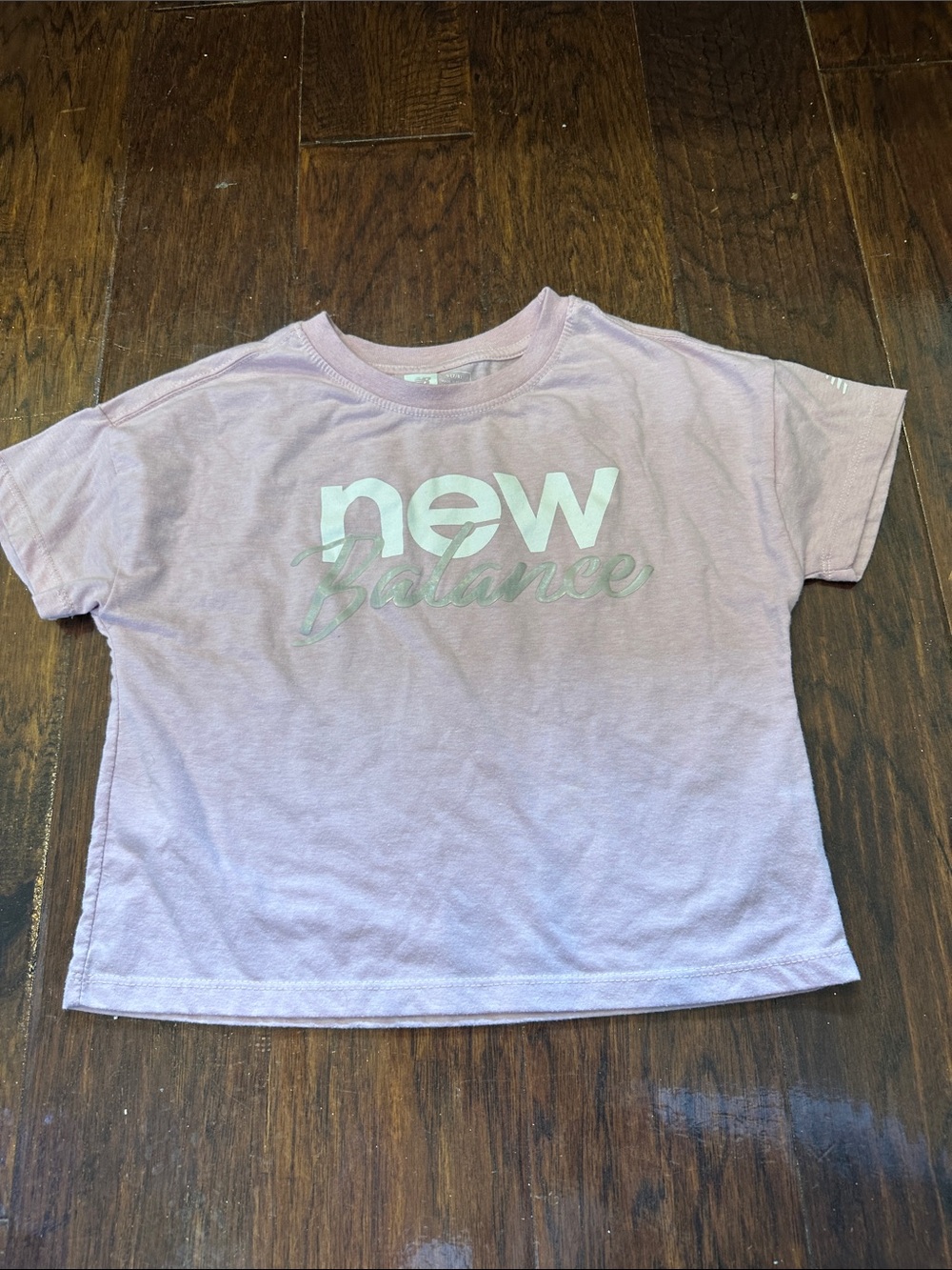 New Balance Light Pink Logo Short Sleeve Tee